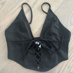 Black UO Rina Triangle Cami